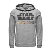 Men's Star Wars: The Mandalorian Double Logo  Adult Pull Over Hoodie