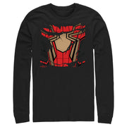 Men's Marvel Spider-Man: No Way Home Ripped Iron Suit  Adult Long Sleeve Shirt