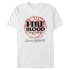 Men's Game of Thrones Fire and Blood Dragon Symbol  Adult T-Shirt