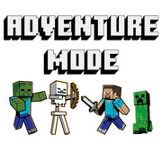 Men's Minecraft Adventure Mode  Adult T-Shirt