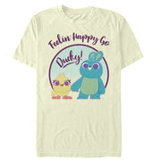 Men's Toy Story Ducky & Bunny Feelin' Happy  Adult T-Shirt