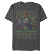 Men's Batman Ugly Christmas Joker Hammer  Adult T-Shirt