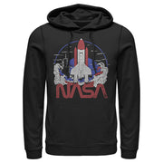 Men's NASA Space Shuttle Lift Off Logo  Adult Pull Over Hoodie