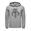 Men's Star Wars: The Mandalorian Mythosaur Bullet Hole  Adult Pull Over Hoodie