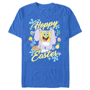 Men's SpongeBob SquarePants Colorful Hoppy Easter  Adult T-Shirt