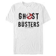 Men's Ghostbusters Scratchy Text Logo  Adult T-Shirt