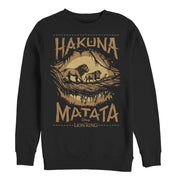 Men's Lion King Hakuna Matata Jungle Trio  Adult Sweatshirt