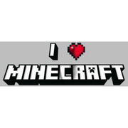 Men's Minecraft I Heart Minecraft  Adult T-Shirt