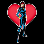 Men's Marvel Black Widow Heart Pocket  Adult T-Shirt