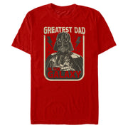 Men's Star Wars Father's Day Darth Vader Greatest Dad in the Galaxy  Adult T-Shirt