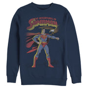 Men's Superman Patriotic Adventures  Adult Sweatshirt