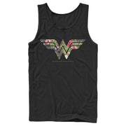 Men's Justice League Tropical Logo  Adult Tank Top