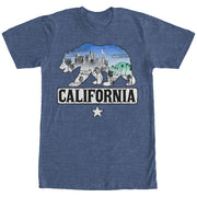 Men's Lost Gods California Flag Bear City  Adult T-Shirt