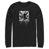 Men's Pirates of the Caribbean: Curse of the Black Pearl Black and White Skull Logo  Adult Long Sleeve Shirt