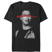 Men's American Vandal Dylan School Photo Streak  Adult T-Shirt