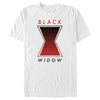 Men's Marvel Black Widow Gradient Logo  Adult T-Shirt