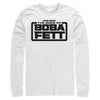 Men's Star Wars: The Book of Boba Fett Black Logo  Adult Long Sleeve Shirt