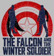 Men's Marvel The Falcon and the Winter Soldier Silhouette Logo  Adult T-Shirt