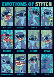 Men's Lilo & Stitch Emotions of 626  Adult T-Shirt