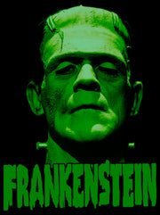 Men's Universal Monsters Frankenstein's Creature Logo  Adult T-Shirt