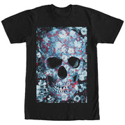 Men's Lost Gods Flower Skull  Adult T-Shirt