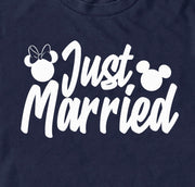 Men's Mickey & Friends Just Married Mice  Adult T-Shirt