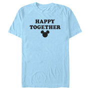 Men's Mickey & Friends Happy Together Silhouette Logo  Adult T-Shirt