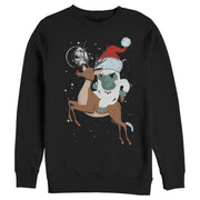 Men's Lost Gods Santa Yeti  Adult Sweatshirt