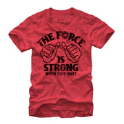 Men's Star Wars The Force is Strong  Adult T-Shirt