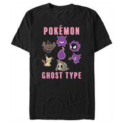 Men's Pokemon Ghost Type Group  Adult T-Shirt