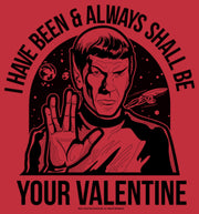 Men's Star Trek Spock Always Shall Be Valentine  Adult Sweatshirt