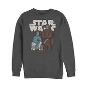 Men's Star Wars The Last Jedi Cartoon Porg Party  Adult Sweatshirt