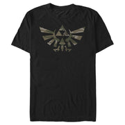 Men's Nintendo Legend of Zelda Triforce Camouflage Print  Adult T-Shirt