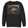 Men's Star Wars: The Rise of Skywalker X-Wing Schematic Frame  Adult Sweatshirt