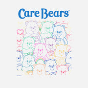 Men's Care Bears Bear Outlines  Adult T-Shirt