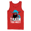 Men's Star Wars Yoda Small You are Train You Must  Adult Tank Top