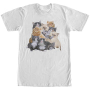 Men's Lost Gods Cute Kitten Group Hug  Adult T-Shirt