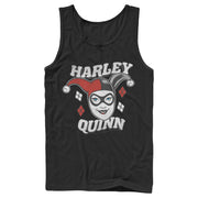 Men's Batman Harley Quinn Smile Face  Adult Tank Top