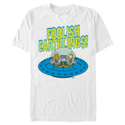 Men's The Simpsons Foolish Earthlings  Adult T-Shirt