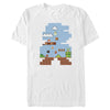 Men's Nintendo 8-Bit Mario Gameplay Silhouette  Adult T-Shirt