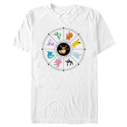 Men's Pokemon Evolutions Wheel  Adult T-Shirt