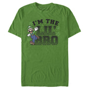 Men's Nintendo Lil' Bro Luigi  Adult T-Shirt