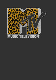 Men's MTV Cheetah Print Logo  Adult Sweatshirt