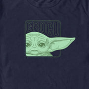 Men's Star Wars: The Mandalorian Grogu Ear Logo  Adult T-Shirt