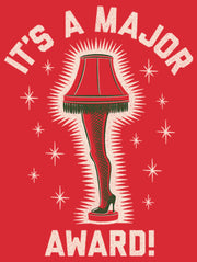 Men's A Christmas Story It�s a Major Award Leg Lamp  Adult T-Shirt