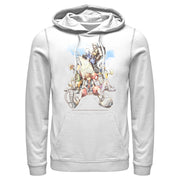 Men's Kingdom Hearts Final Mix Box Art  Adult Pull Over Hoodie