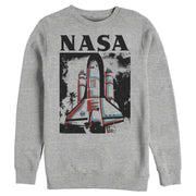 Men's NASA Color Pop Space Craft Launch  Adult Sweatshirt