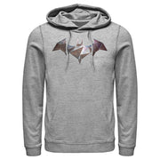 Men's Batman Logo Geometric Wing  Adult Pull Over Hoodie