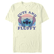 Men's Lilo & Stitch Cute and Fluffy  Adult T-Shirt