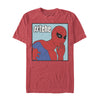 Men's Marvel Spider-Man #tehe Giggle  Adult T-Shirt